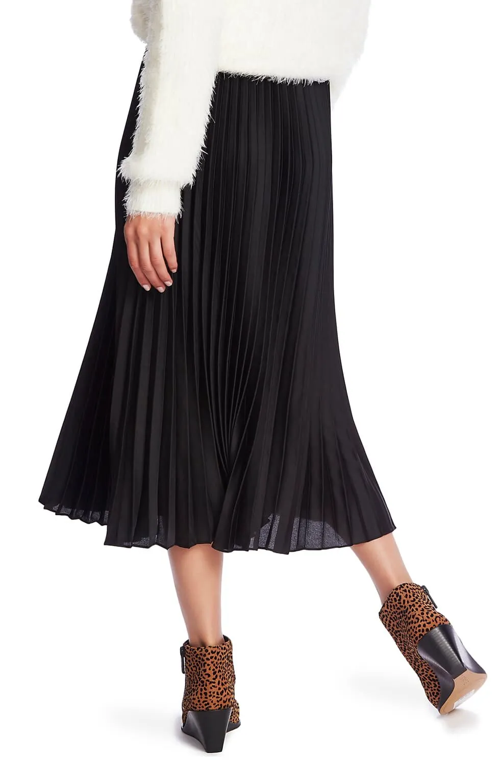 1. State Pleated Midi Skirt