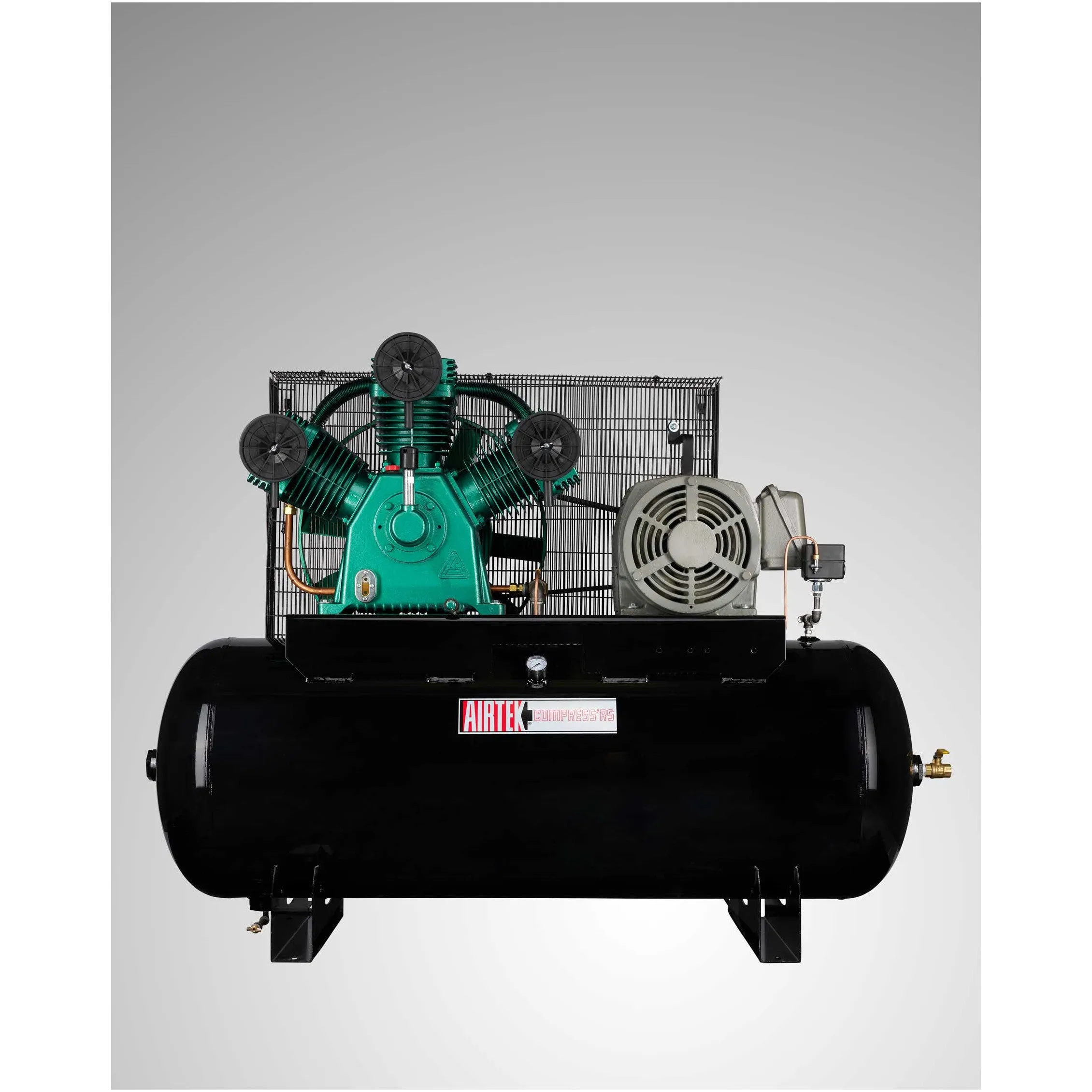 10 HP 120 Gallons Double Stage Horizontal Electric Industrial Air Compressor