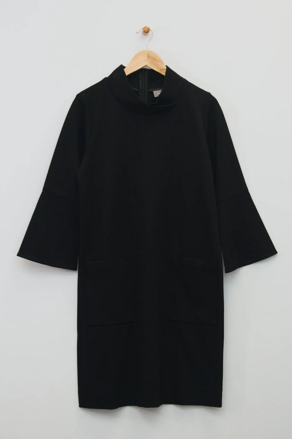 39" Mock Neck Dress with Pockets