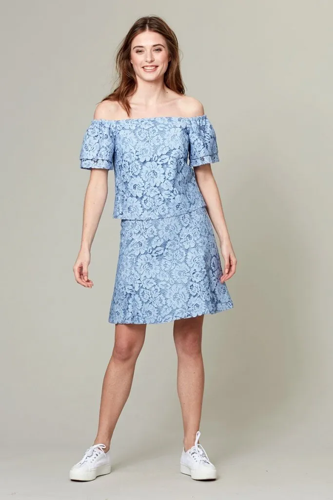 50% OFF MAHLIA SKIRT CORN BLUE
