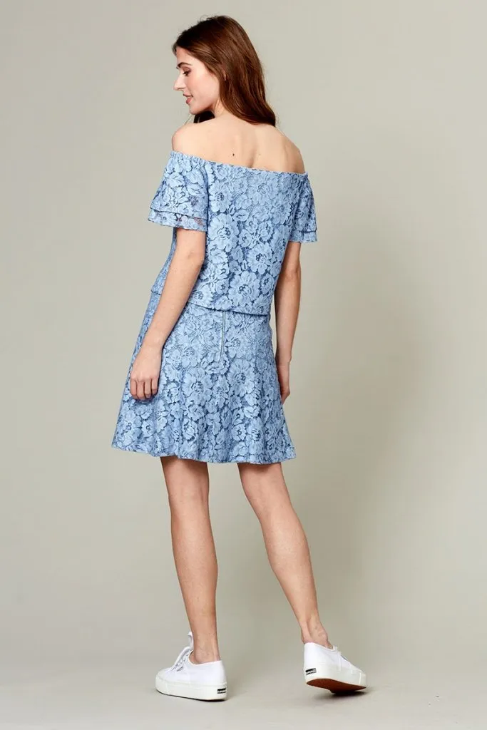 50% OFF MAHLIA SKIRT CORN BLUE