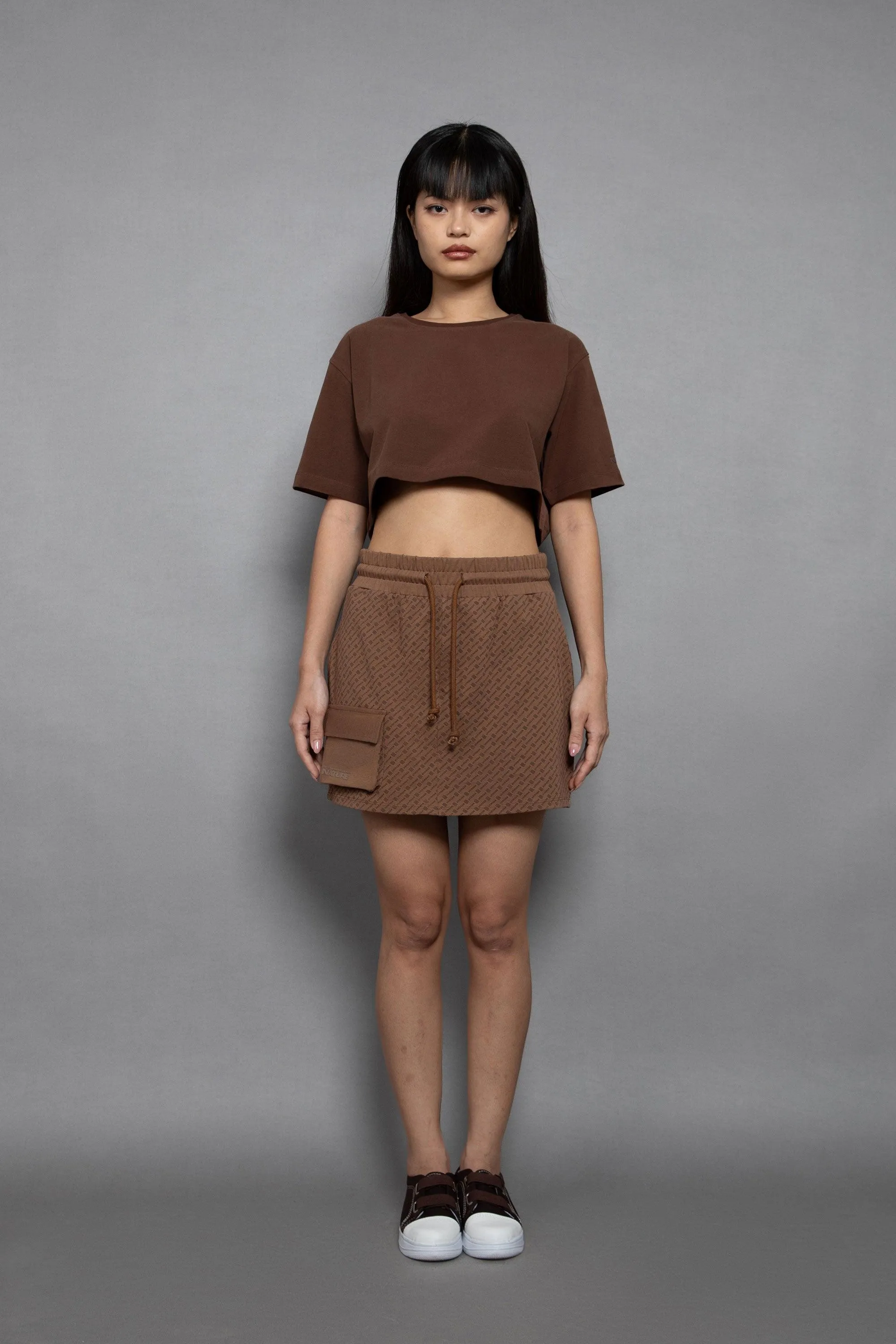 All Over Heavy Jersery Short Skirt