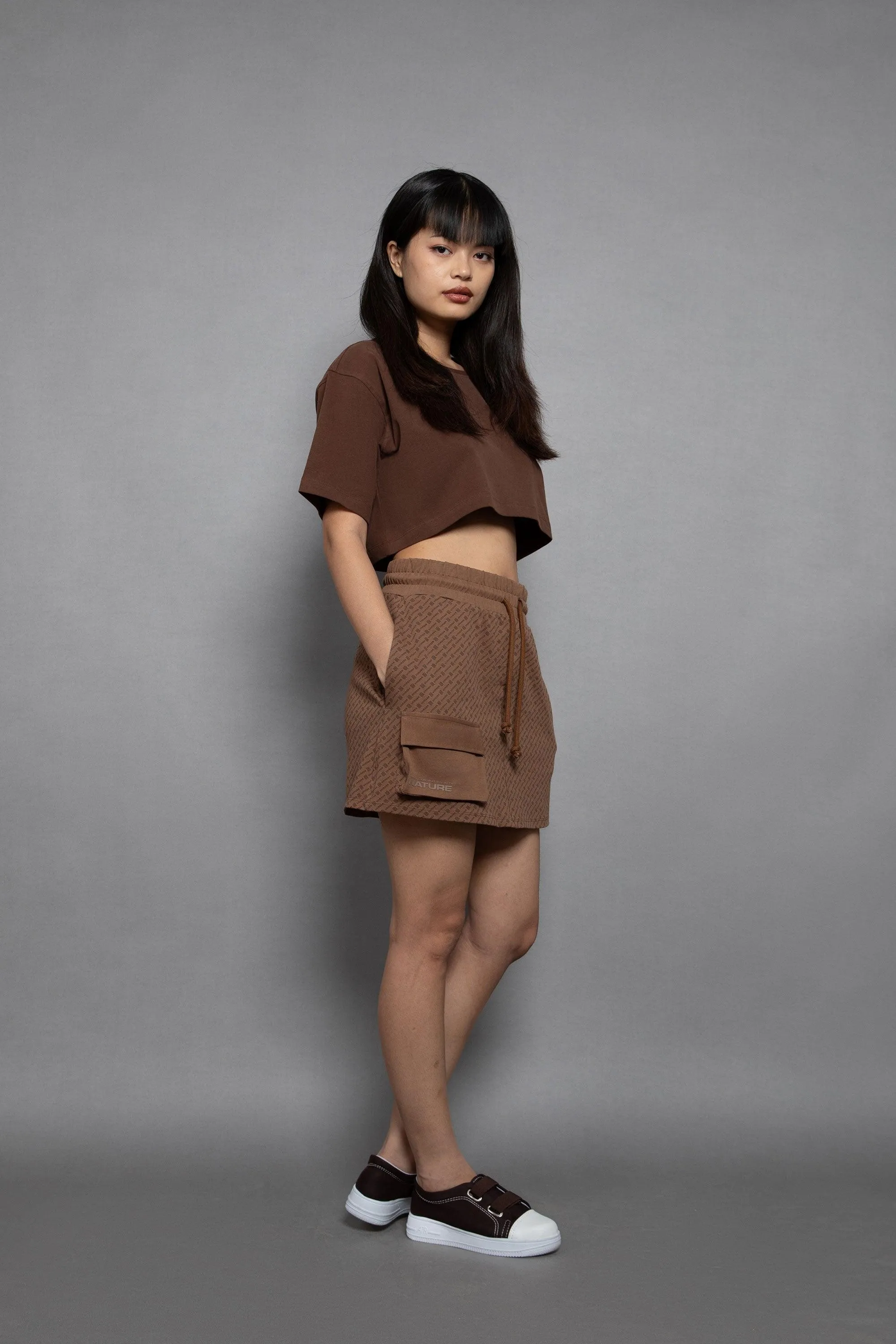 All Over Heavy Jersery Short Skirt