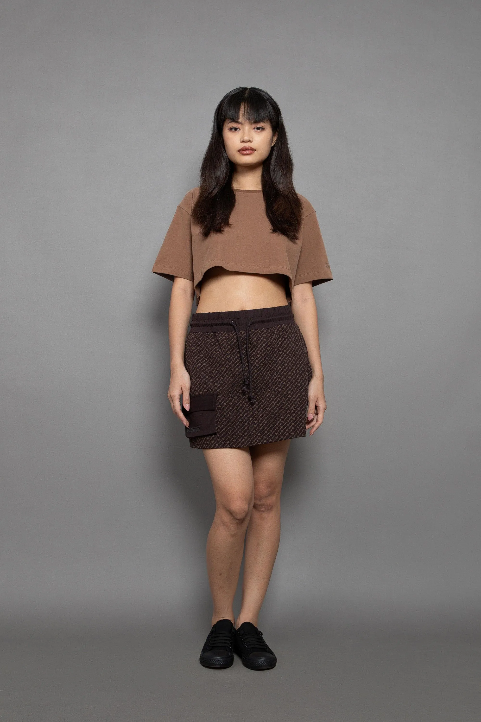 All Over Heavy Jersery Short Skirt