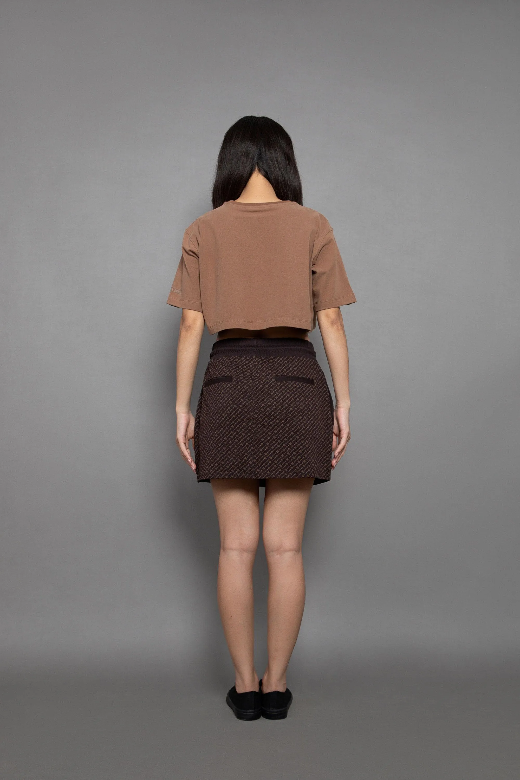 All Over Heavy Jersery Short Skirt