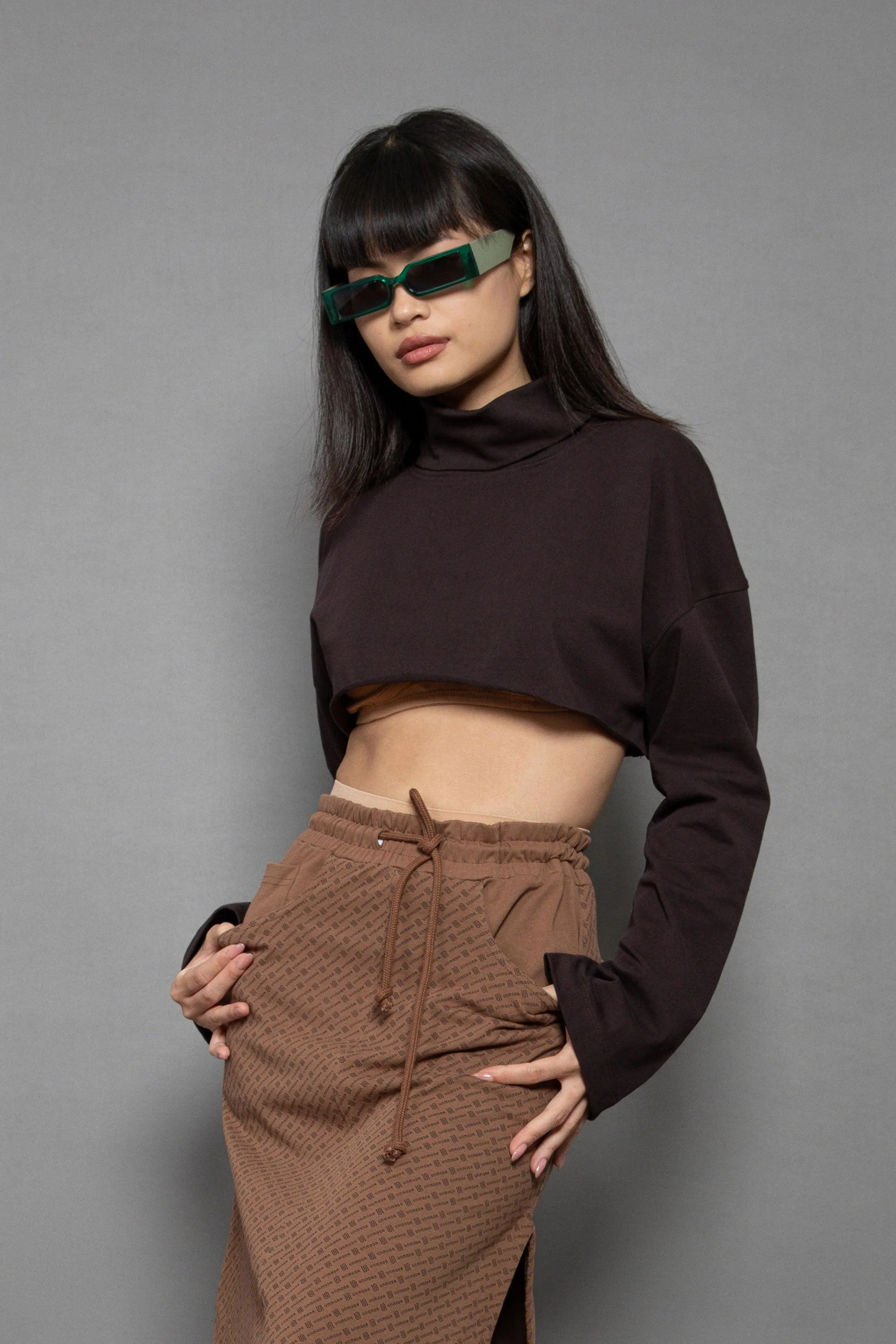 All Over Organic Slit Skirt