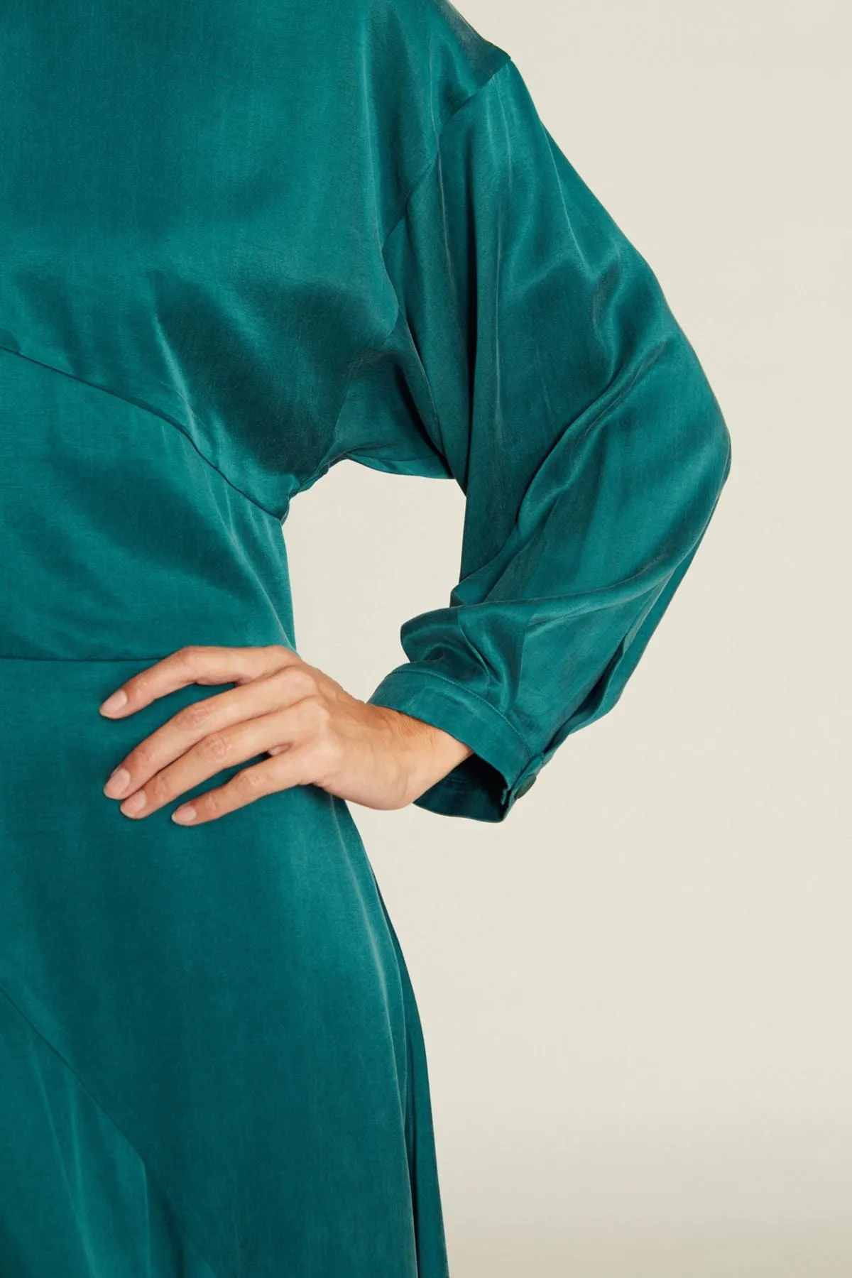 Alsani Dark Green Blouse Suite13