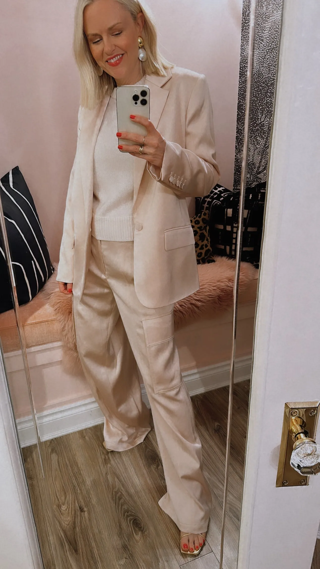 'Axel' Satin Blazer