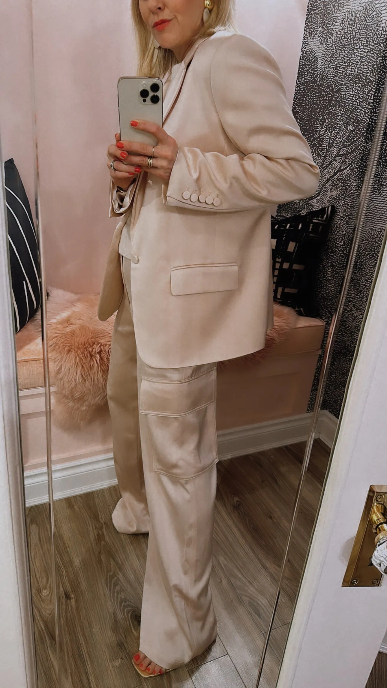 'Axel' Satin Blazer
