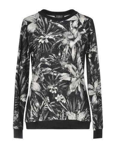 Balmain Women Sweatshirt Dark green 10 UK