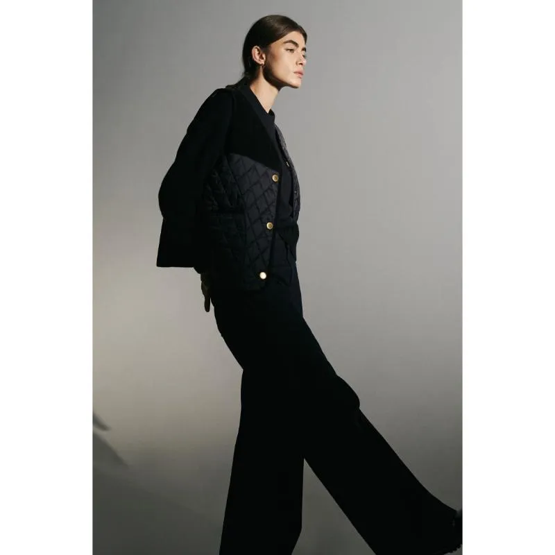Barbour Maisie Wide Leg Ladies Jeans - Dark Indigo Wash