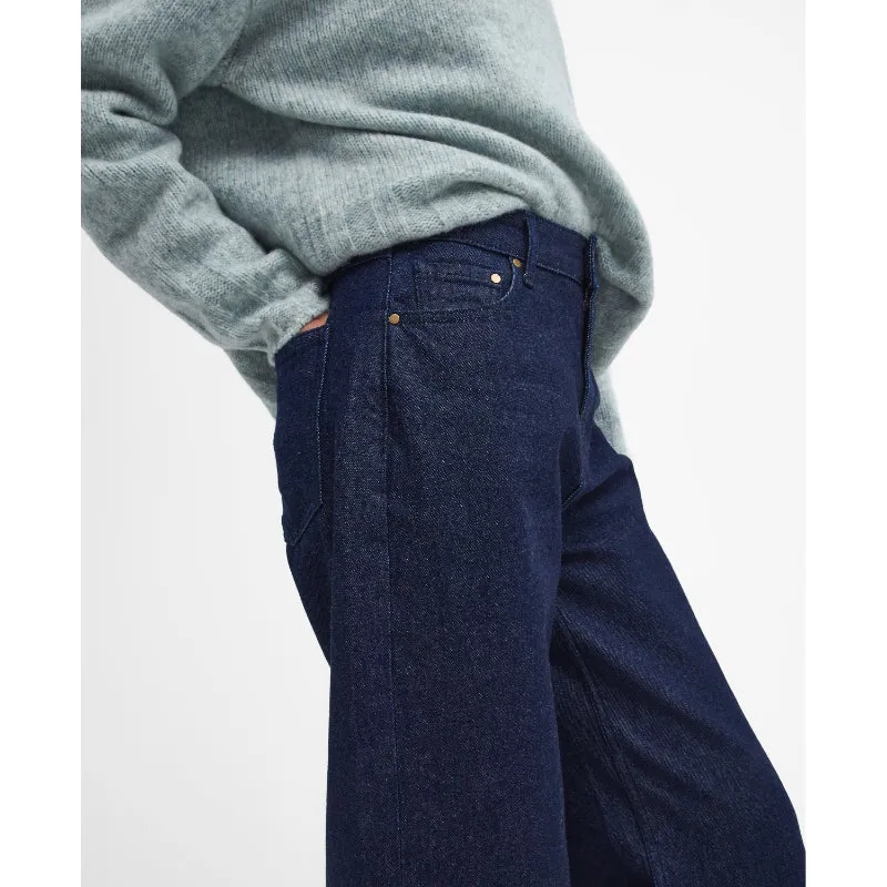 Barbour Maisie Wide Leg Ladies Jeans - Dark Indigo Wash