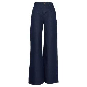 Barbour Maisie Wide Leg Ladies Jeans - Dark Indigo Wash