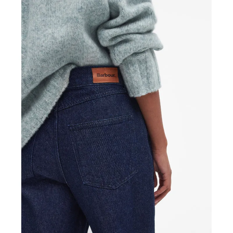 Barbour Maisie Wide Leg Ladies Jeans - Dark Indigo Wash
