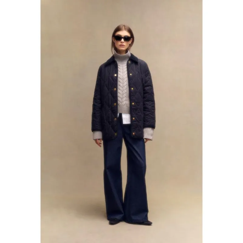 Barbour Maisie Wide Leg Ladies Jeans - Dark Indigo Wash
