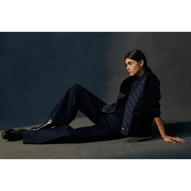 Barbour Maisie Wide Leg Ladies Jeans - Dark Indigo Wash