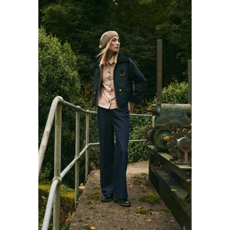 Barbour Maisie Wide Leg Ladies Jeans - Dark Indigo Wash