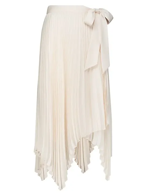 BCBGMAXAZRIA
 Pleated Midi-Skirt