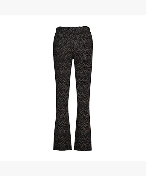 Bebette Herringbone Pants Black