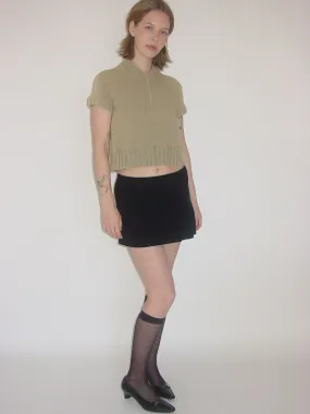 BENETTON Pleated Mini Skirt