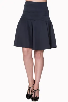 Black Hipster Skirt