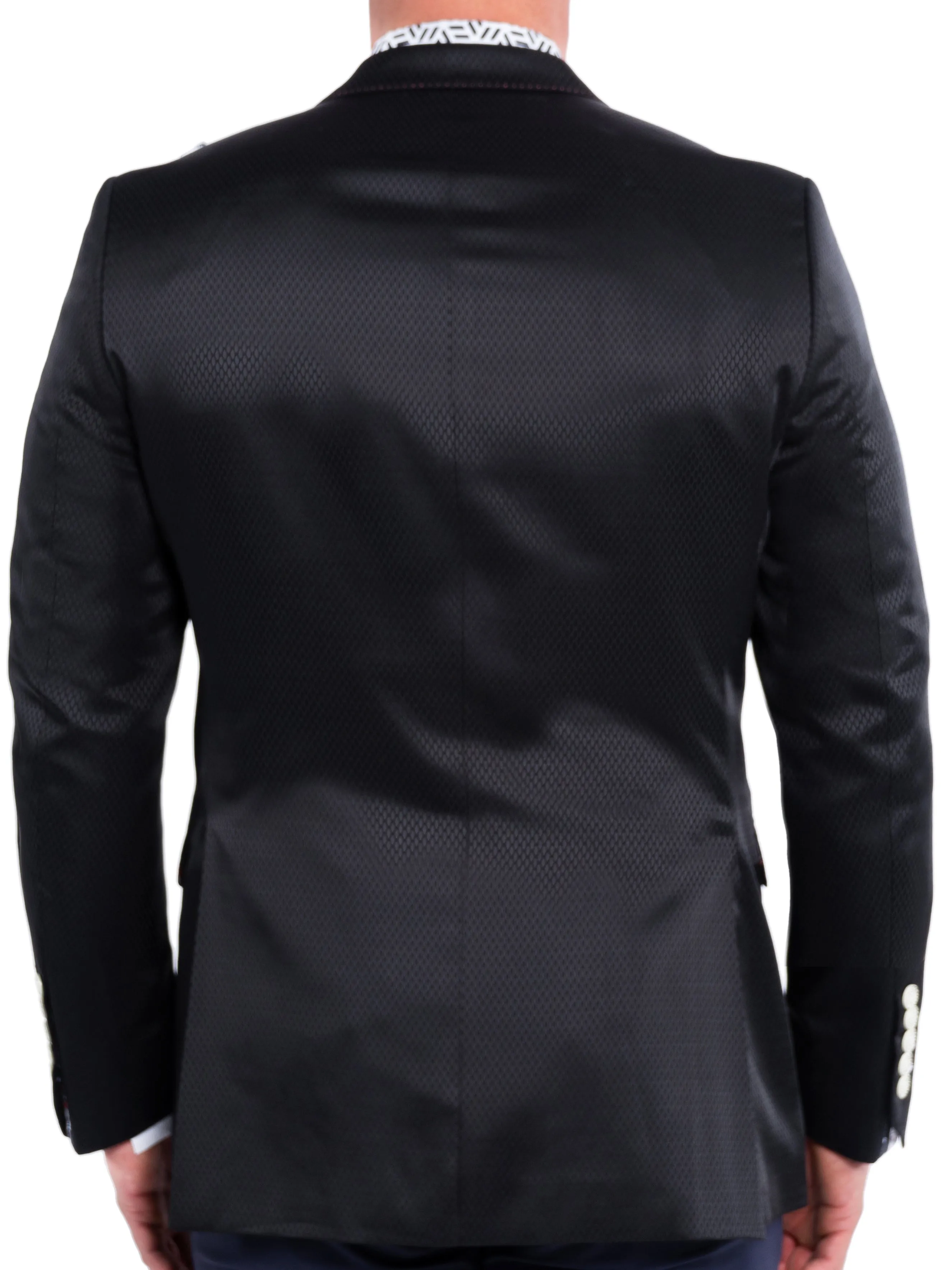 Blazer socrate DiamondPattern Black