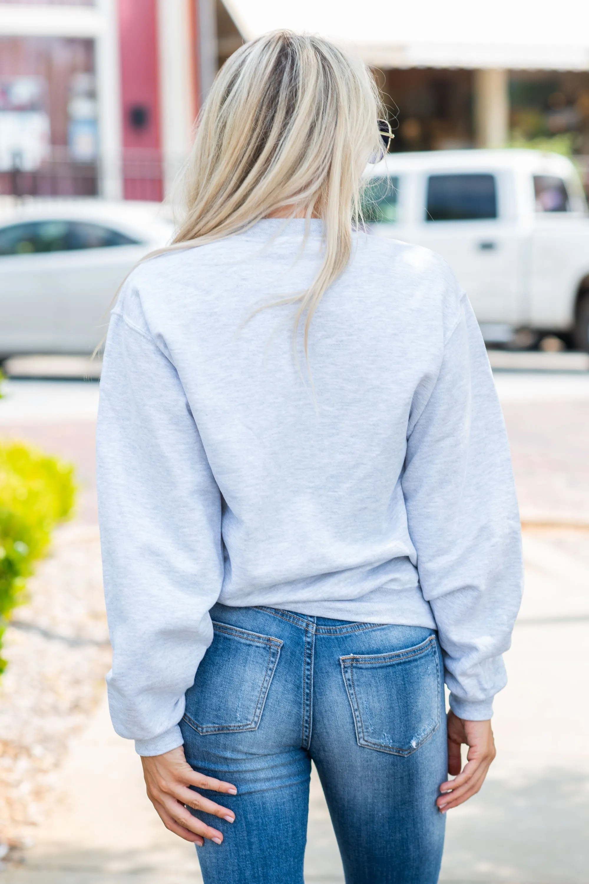 Body By Pizza Sweatshirt, Ash Gray