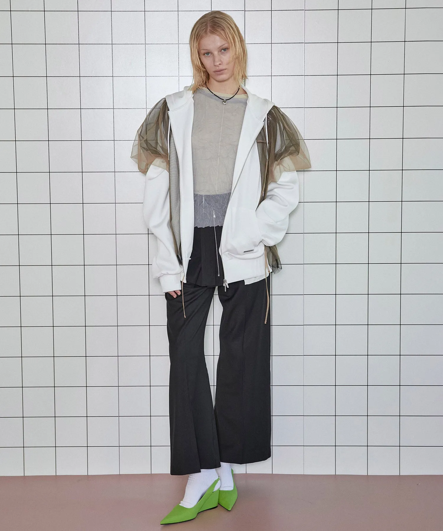 Box Pleated Skirt Pants