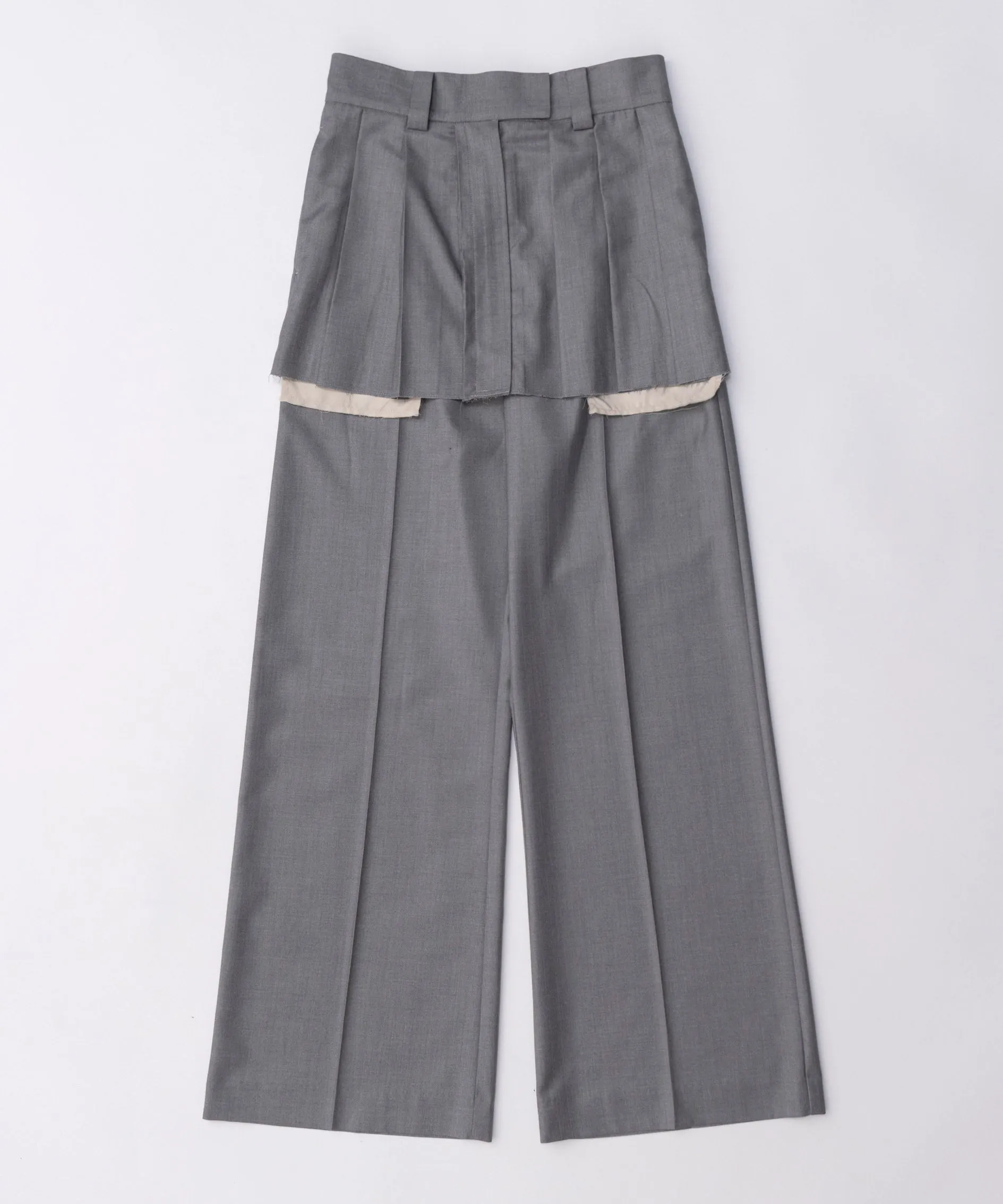Box Pleated Skirt Pants