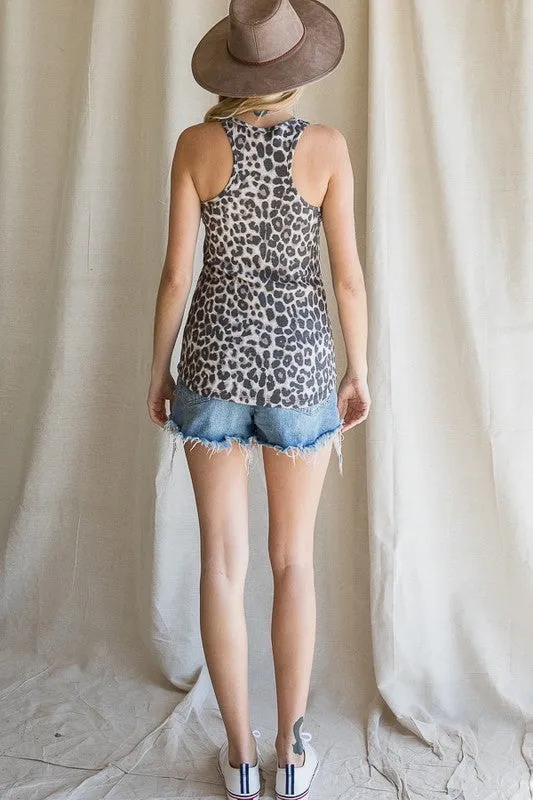 Button Ribbed Tank