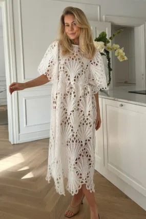 BYIC - Melia Midi Lace Dress - White