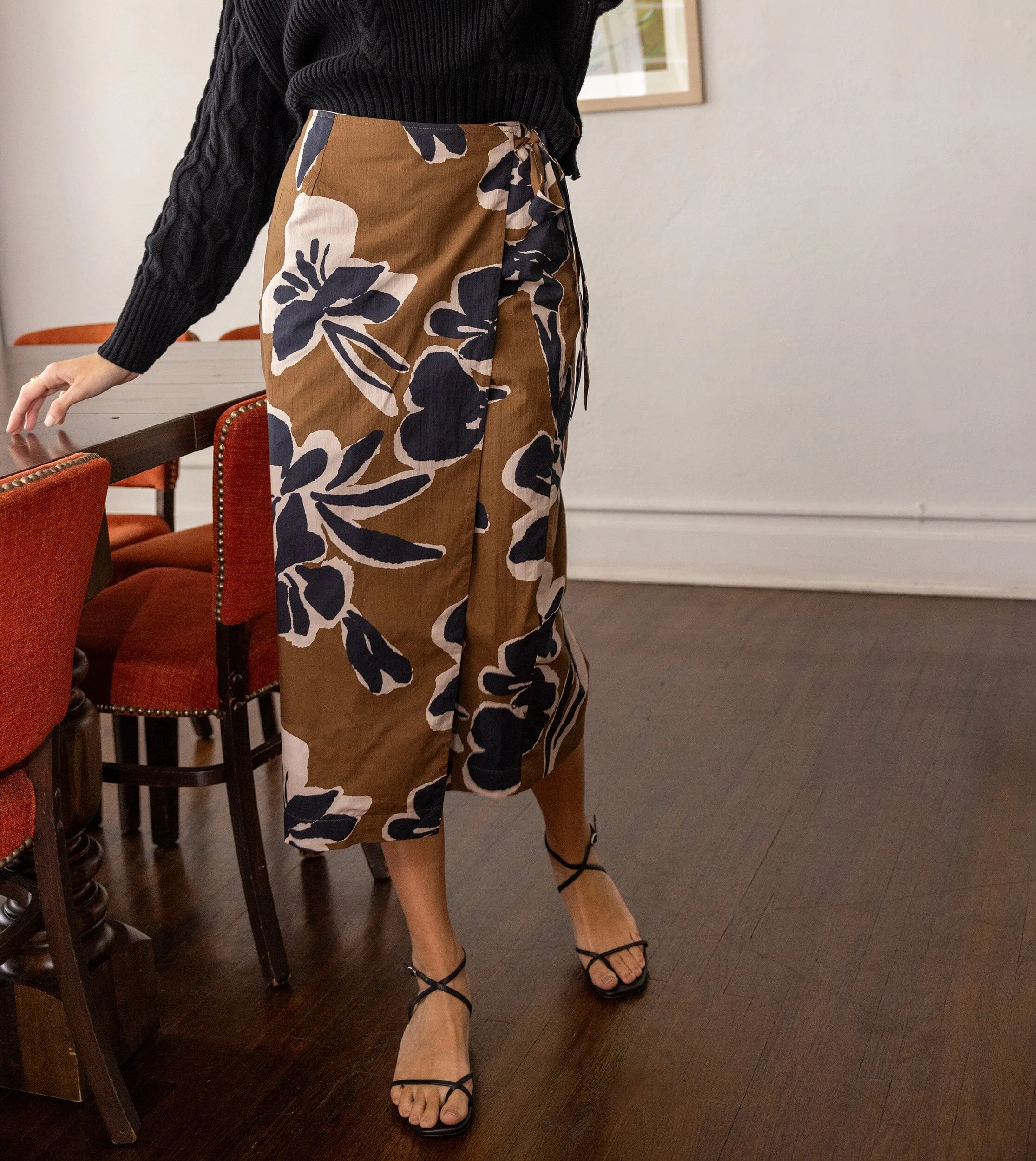 Camilla Midi Skirt | Smoked Clover