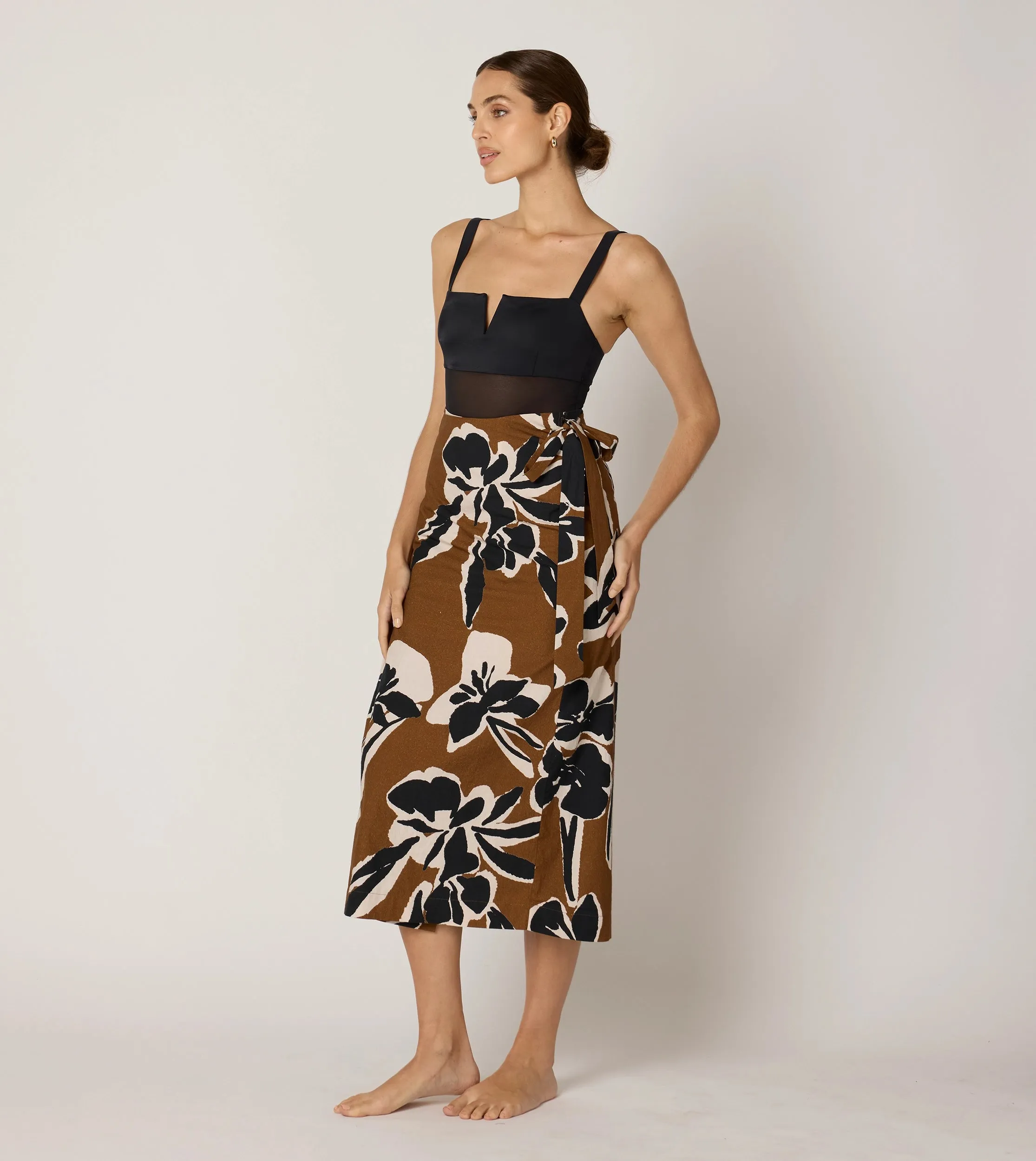 Camilla Midi Skirt | Smoked Clover