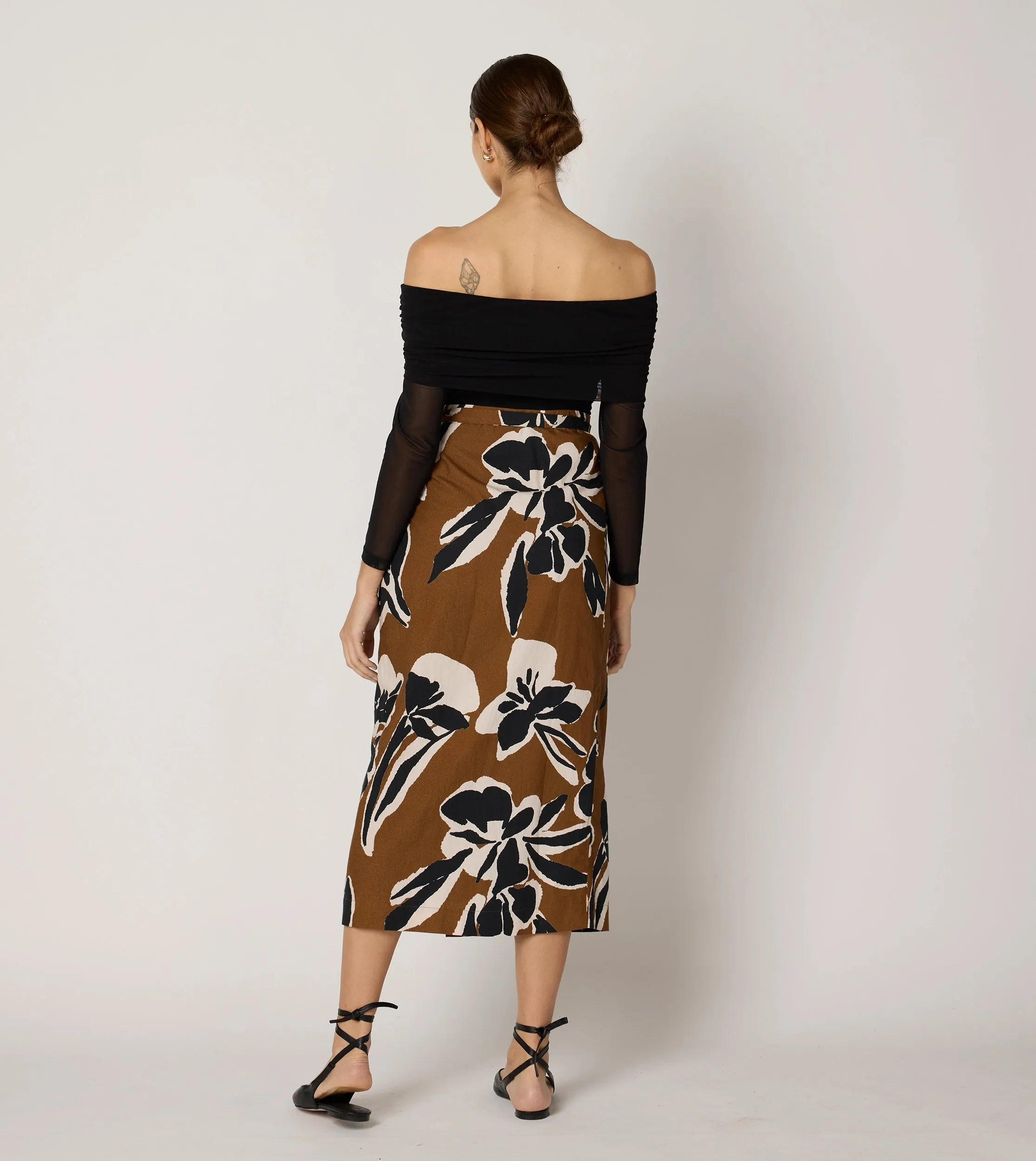 Camilla Midi Skirt | Smoked Clover