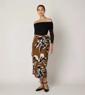 Camilla Midi Skirt | Smoked Clover