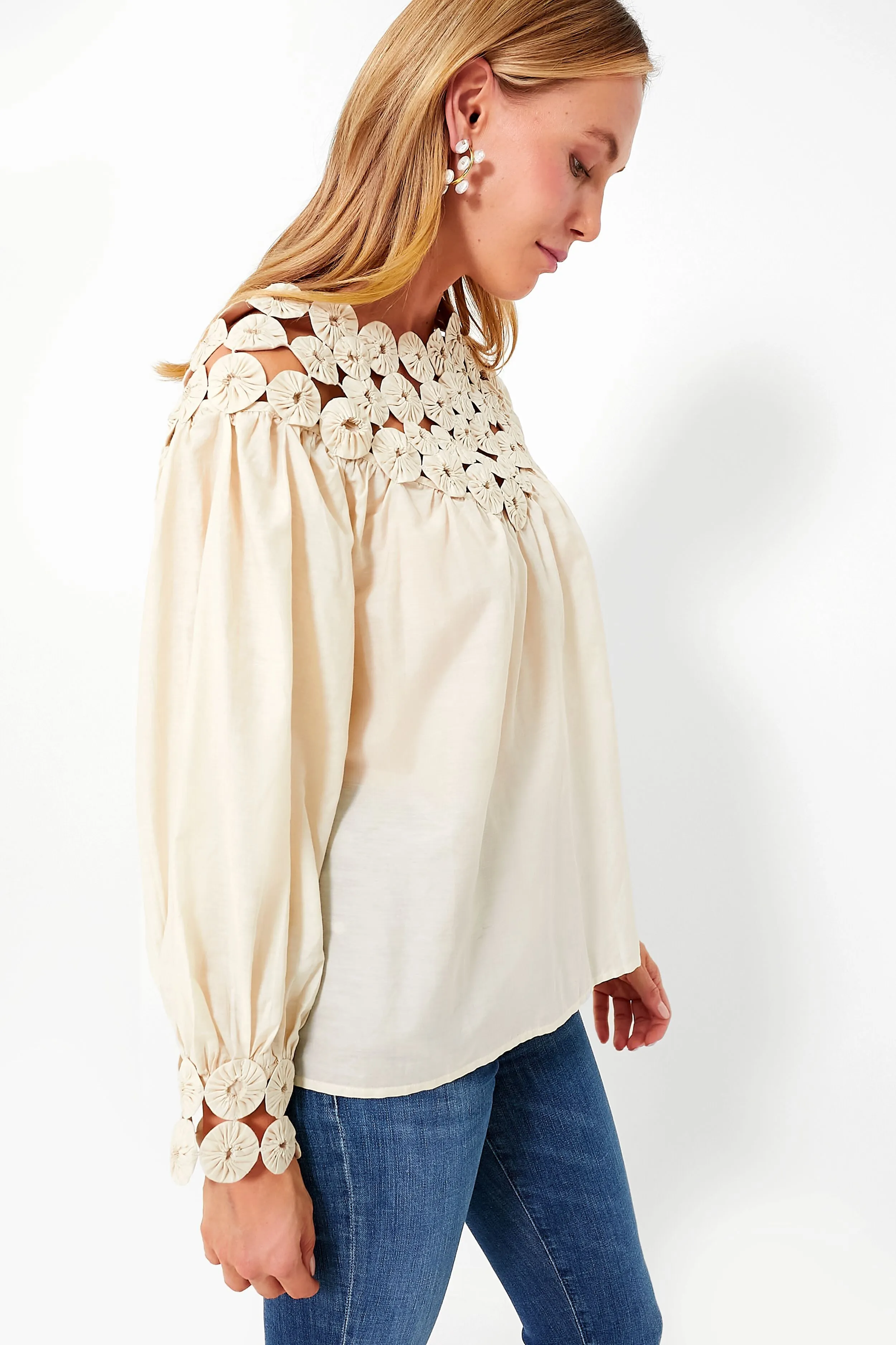 Cream Rosenberg Blouse