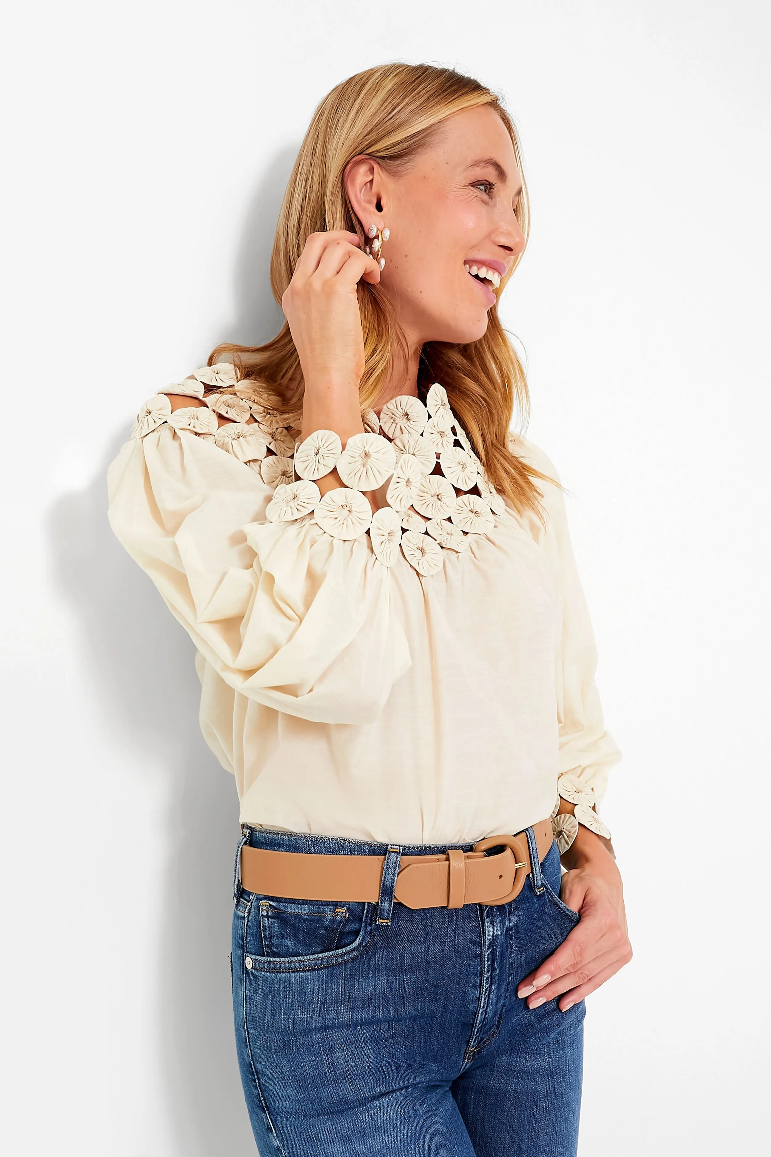 Cream Rosenberg Blouse