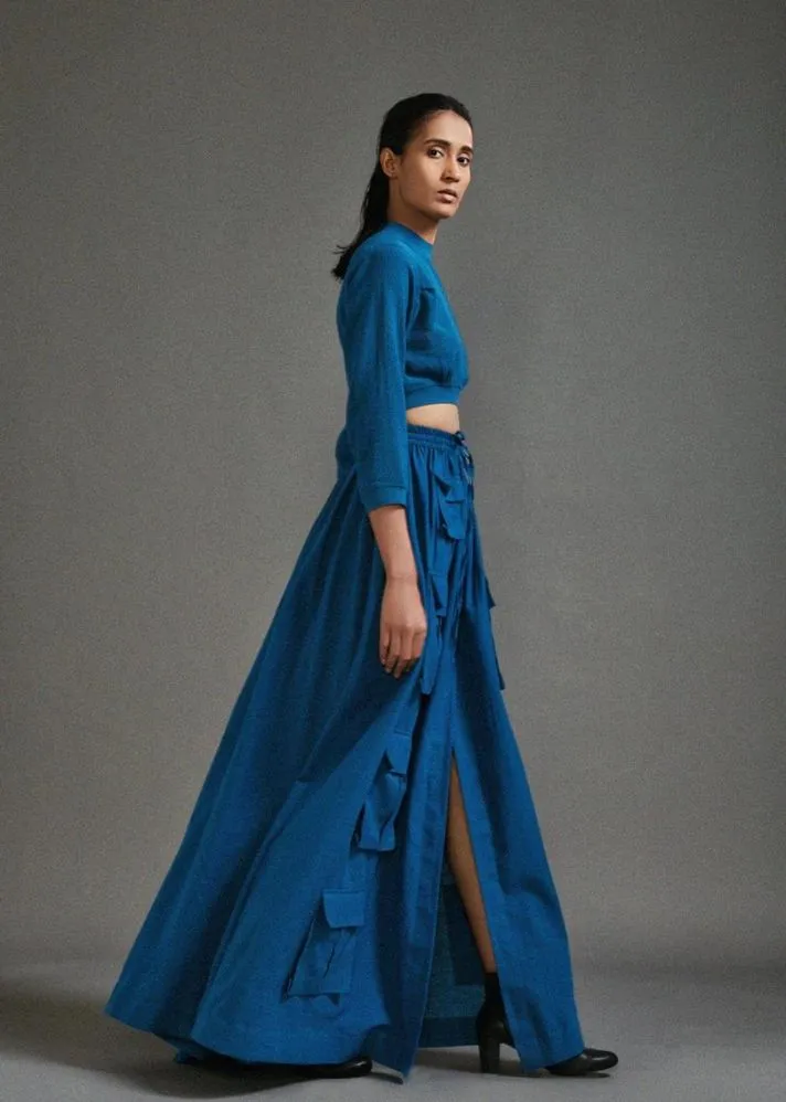 Crop Top And Cargo Skirt Set