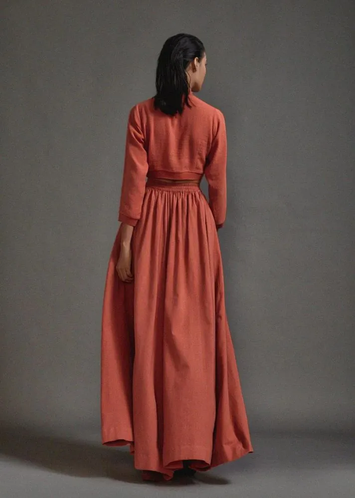 Crop Top And Cargo Skirt Set
