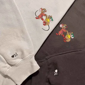 Cute Mouse Couple Matching Hoodies – Custom Embroidered  Sweatshirts For Couples