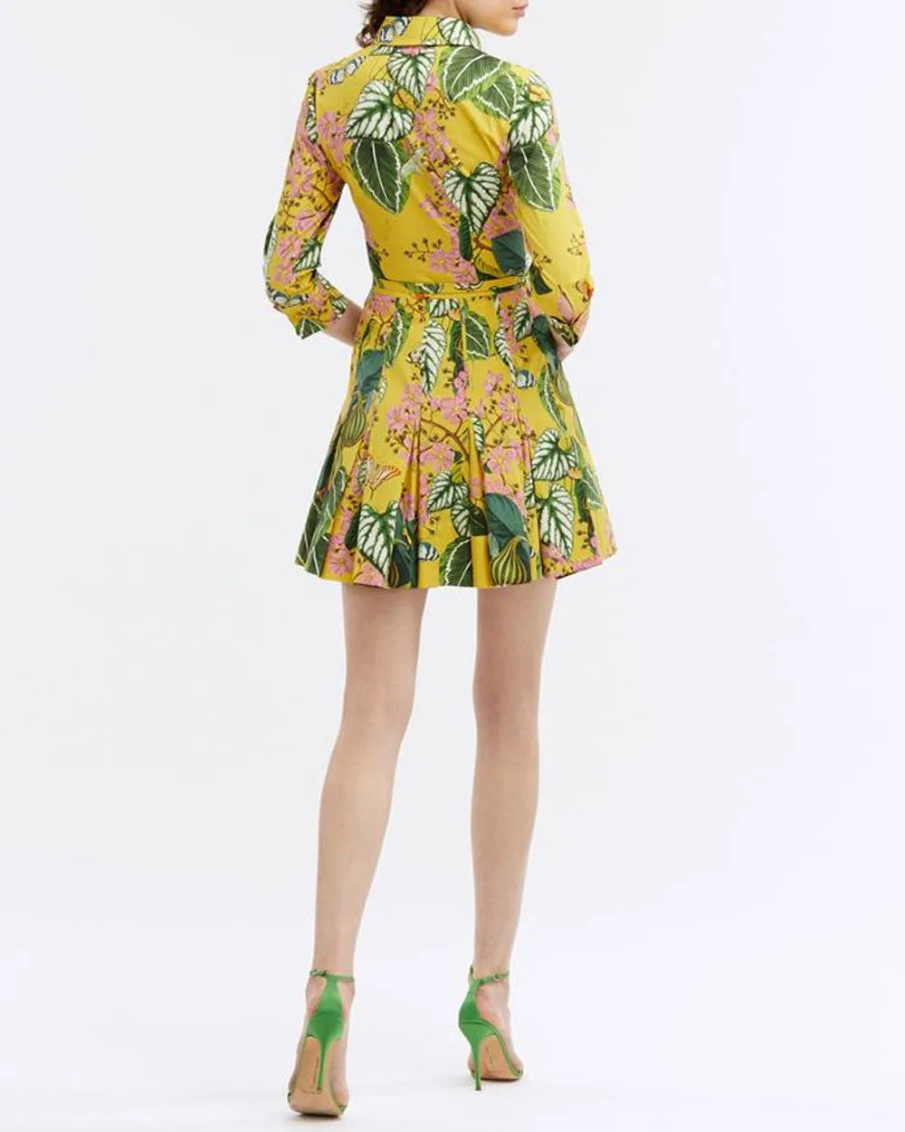 Daffodil Mixed Botanical Cotton Dress