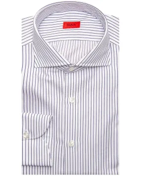 Dark Blue Striped Shirt