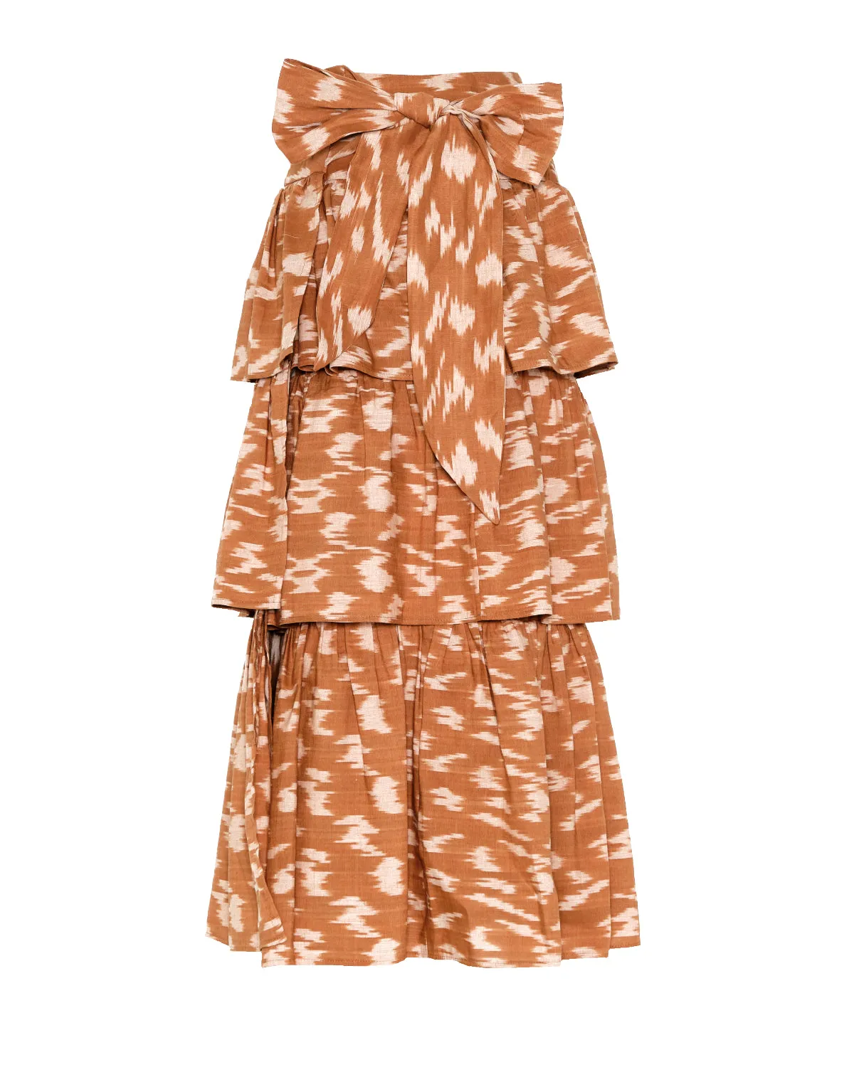 Devi Skirt - Amy Print (Brown)