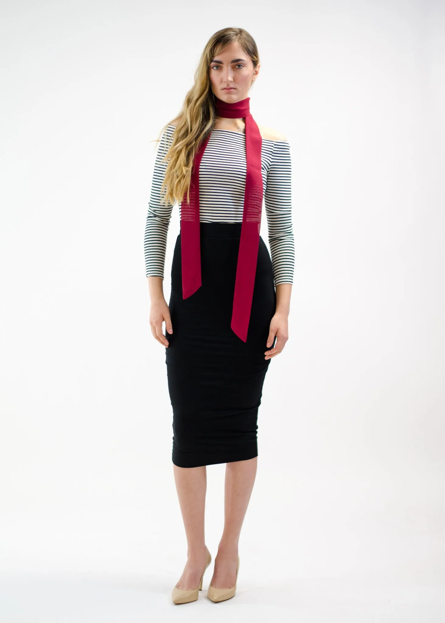 Double Layered Midi Skirt