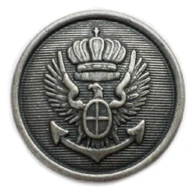 Eagle Antique Silver Blazer Button (Made in USA by Waterbury)