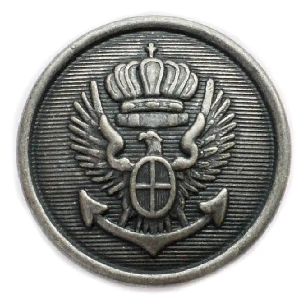 Eagle Antique Silver Blazer Button (Made in USA by Waterbury)