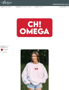 EC-1565 REP Chi Omega Troy University PR Crewneck 2024-PR