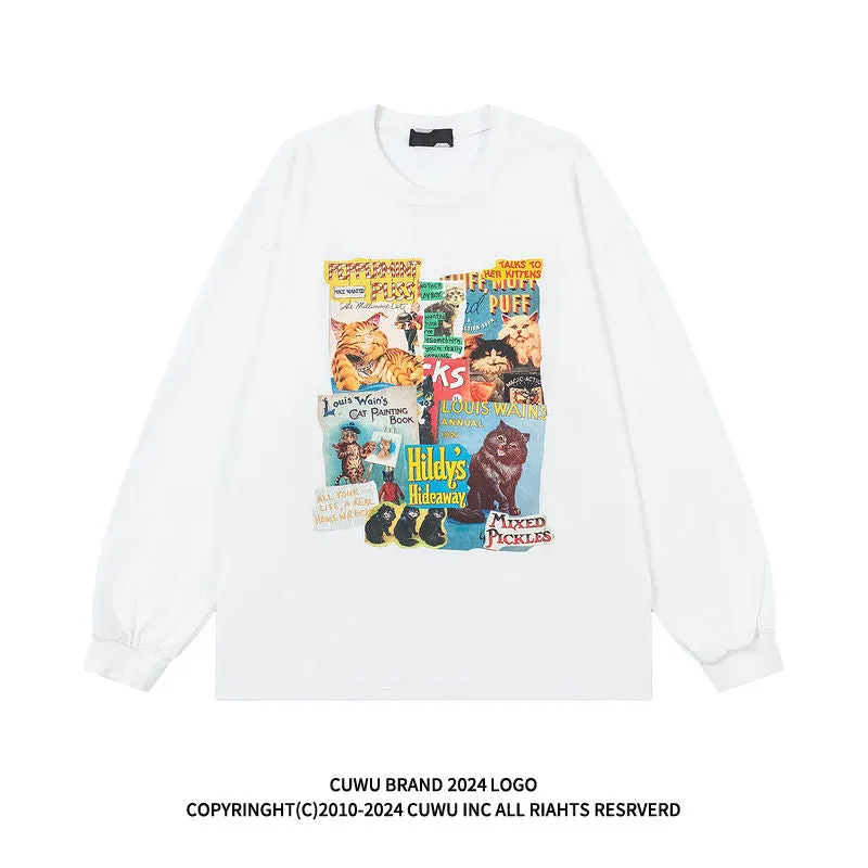 Faire Echo fun cat print sweatshirt