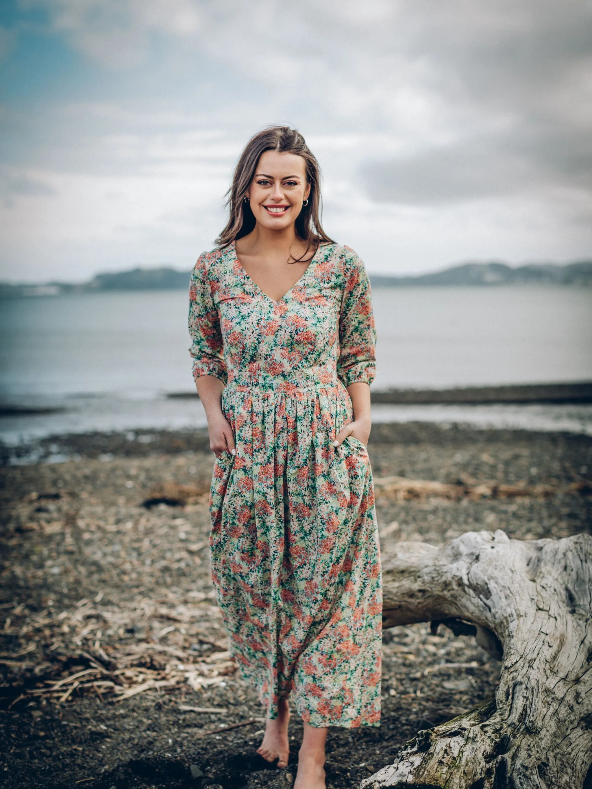Floral Joy Dress - White