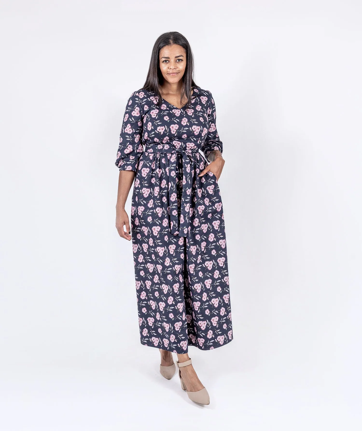 Floral Twill Dress